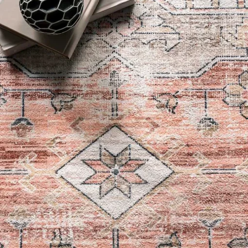 Natural Faded Vintage Washable Runner