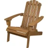 Natural Folding Outdoor Adirondack Chair