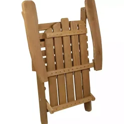 Natural Folding Outdoor Adirondack Chair