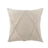 Natural Fringe Diamond Pillow, 26 in.