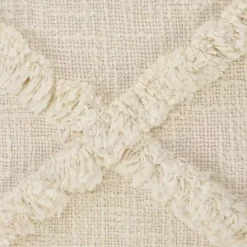 Natural Fringe Diamond Pillow, 26 in.