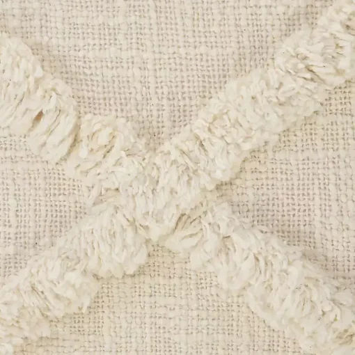Natural Fringe Diamond Pillow, 26 in.