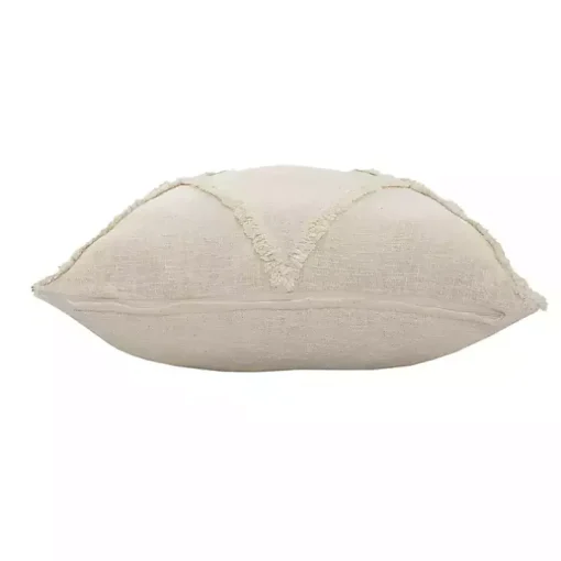 Natural Fringe Diamond Pillow, 26 in.