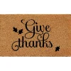 Natural Give Thanks Thanksgiving Doormat, 36 in.