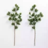Natural Green Pine Stems, Set of 2