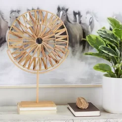 Natural Hyacinth Sunburst Sculpture