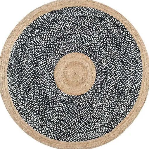 Natural Lesha Round Rug, 6 ft.