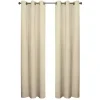 Natural Room Darkening Curtain Panel Set, 95 in.