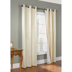 Natural Room Darkening Curtain Panel Set, 95 in.
