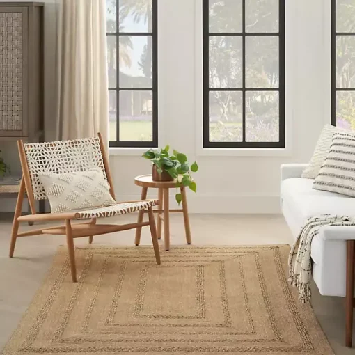 Natural Seagrass Indoor/Outdoor Area Rug, 5x7