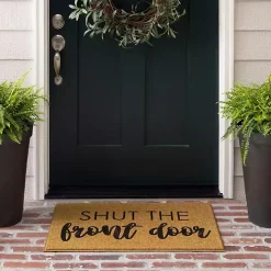 Natural Shut the Front Door Doormat