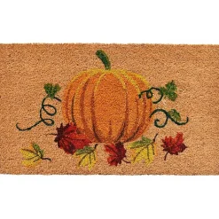 Natural Tan Coir Harvest Pumpkin Doormat