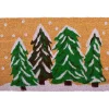Natural Winter Wonderland Coir Doormat, 36 in.