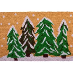 Natural Winter Wonderland Coir Doormat, 36 in.