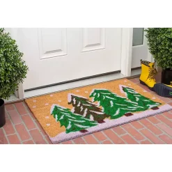 Natural Winter Wonderland Coir Doormat, 36 in.