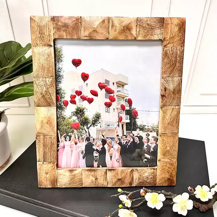 Natural Wood Diamond Textured Picture Frame, 8x10