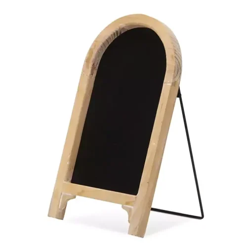 Natural Wood Framed Tabletop Chalkboard