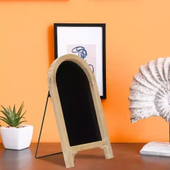 Natural Wood Framed Tabletop Chalkboard