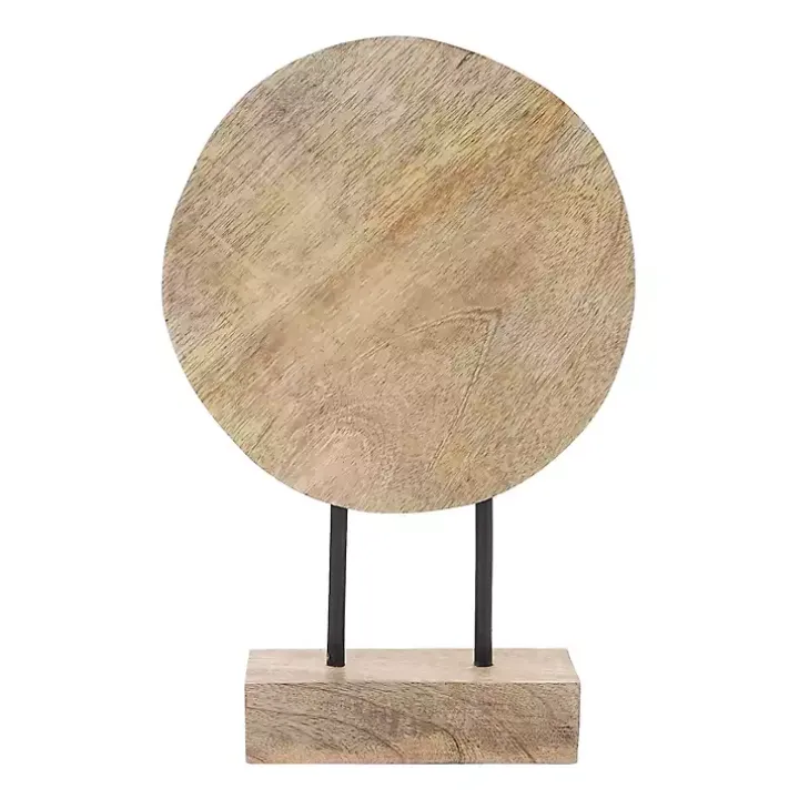 Natural Wood Pinwheel Figurine