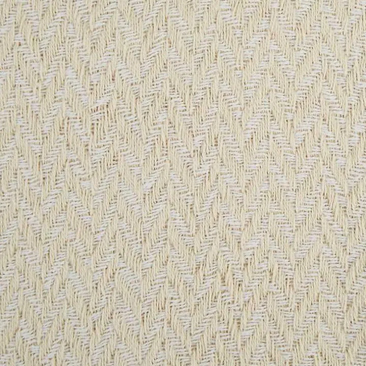 Natural Woven Zig Zag Throw