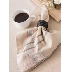 Nautical Blue French Stripe Napkins, Set of 6