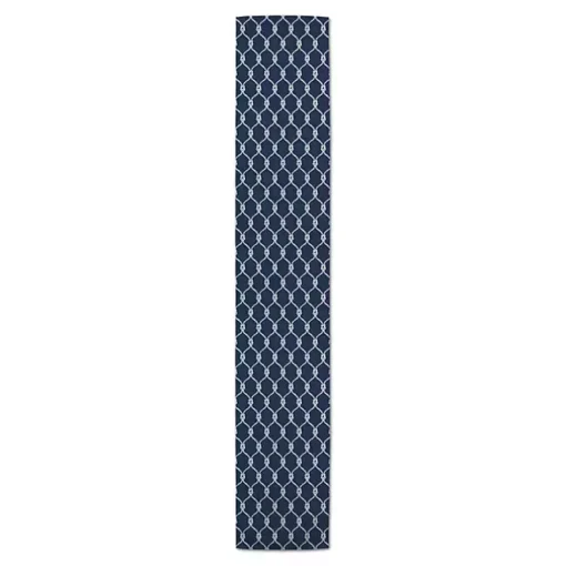 Navy Blue Nautical Knots Table Runner, 72 in.