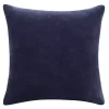 Navy Blue Velvet Handmade Throw Pillow