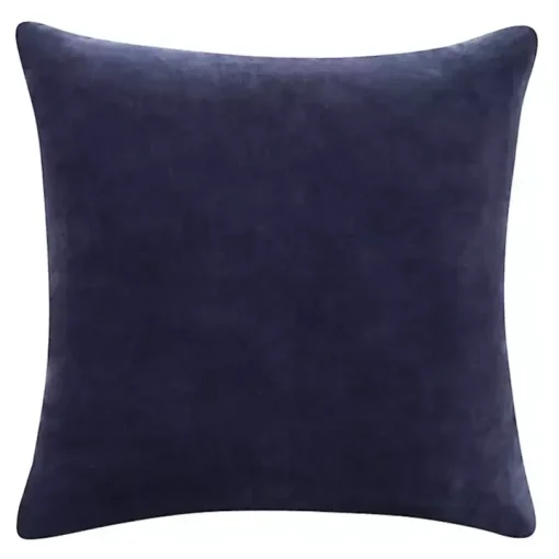 Navy Blue Velvet Handmade Throw Pillow