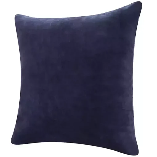 Navy Blue Velvet Handmade Throw Pillow