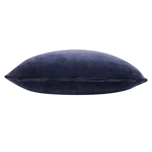 Navy Blue Velvet Handmade Throw Pillow