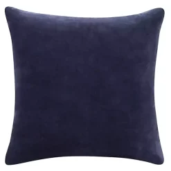 Navy Blue Velvet Handmade Throw Pillow