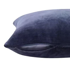 Navy Blue Velvet Handmade Throw Pillow