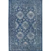 Navy Botanical Hannah Indoor/Outdoor Rug, 6x9