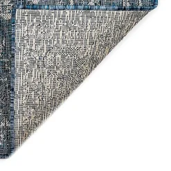 Navy Botanical Hannah Indoor/Outdoor Rug, 6x9
