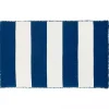 Navy Cabana Stripe Indoor/Outdoor Scatter Rug