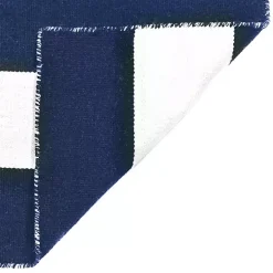 Navy Cabana Stripe Indoor/Outdoor Scatter Rug