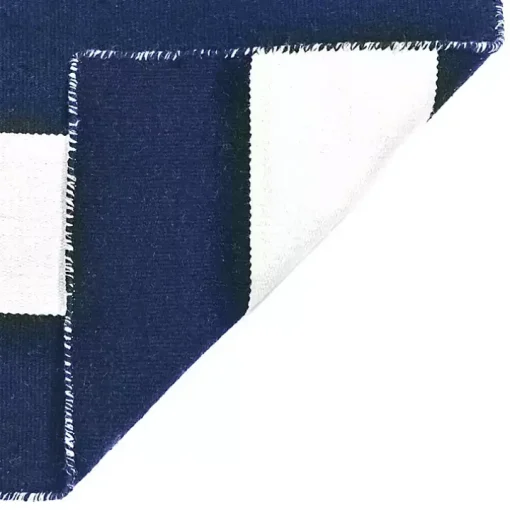 Navy Cabana Stripe Indoor/Outdoor Scatter Rug