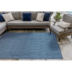 Navy Intertwine Indoor/Outdoor Area Rug, 7x9