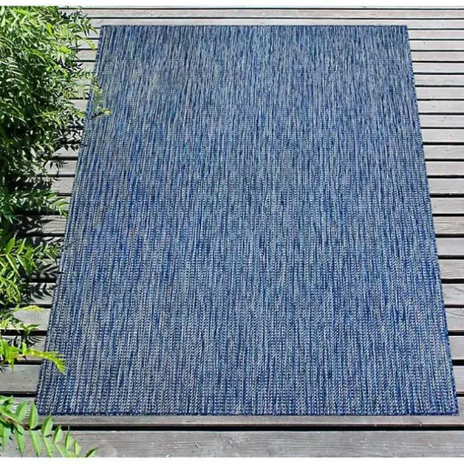 Navy Intertwine Indoor/Outdoor Area Rug, 7x9