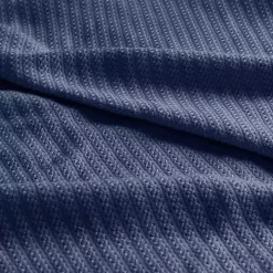 Navy Liquid Cotton Twin Blanket