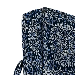 Navy Medallion Outdoor Deep Seat Cushion