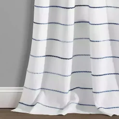 Navy Ombre Stripe Curtain Panel Set, 84 in.