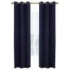 Navy Room Darkening Curtain Panel Set, 95 in.
