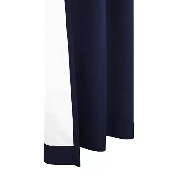 Navy Room Darkening Curtain Panel Set, 72 in.