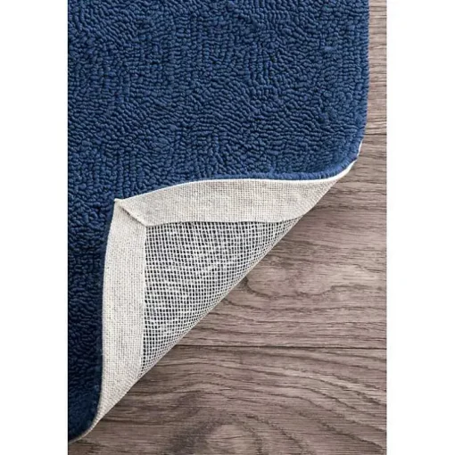 Navy Starfish Hooked Indoor/Outdoor Area Rug, 5x8