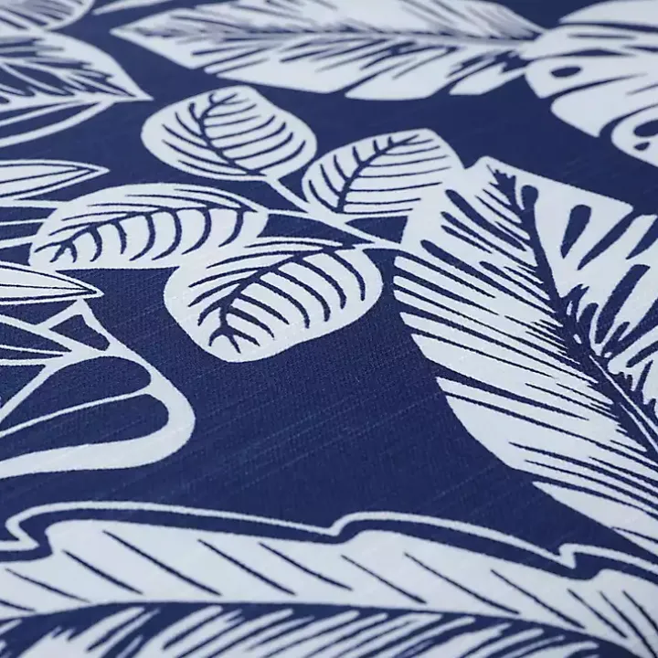 Navy Tropical Foliage 2-pc. Outdoor Pillows