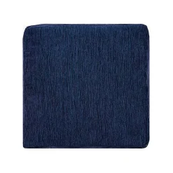 Navy Turkish Motifs Ultra-Soft Pouf