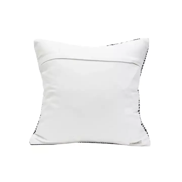 Navy Waves Outdoor Pillow