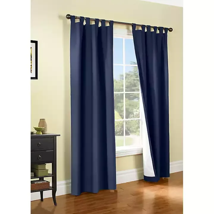 Navy Weathermate Blackout Curtain Panel, 84 in.