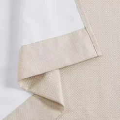Neutral Basketweave Curtain Panel Set, 84 in.